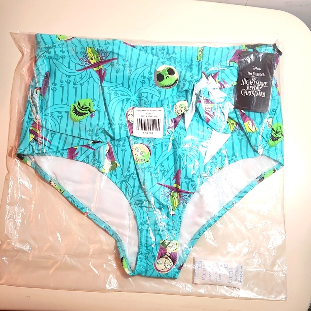 ❤️NWT VINTAGE TORRID SWIM BOTTOM NIGHTMARE BEFORE CHRISTMAS PUMPKIN KING JACK - Picture 5 of 9